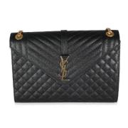 Pre-owned Leather shoulder-bags Yves Saint Laurent Vintage , Black , D...