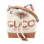 Pre-owned Leather gucci-bags Gucci Vintage , Beige , Dames