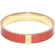 Pre-owned Leather bracelets Hermès Vintage , Red , Dames