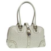 Pre-owned Leather shoulder-bags Gucci Vintage , White , Dames