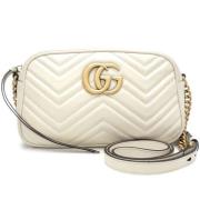 Pre-owned Leather gucci-bags Gucci Vintage , White , Dames