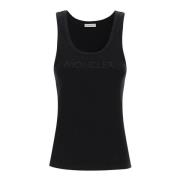 Sleeveless Tops Moncler , Black , Dames