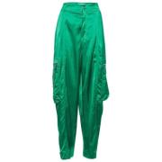 Pre-owned Satin bottoms Bottega Veneta Vintage , Green , Dames