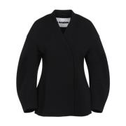 Zwarte jas voor mannen en vrouwen Jil Sander , Black , Dames