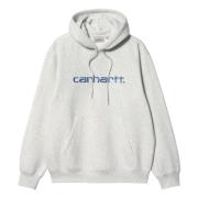 Ash Heather/Liberty Hoodie Carhartt Wip , Gray , Heren