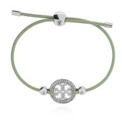 Leren armband Tory Burch , Green , Dames