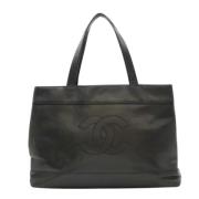 Pre-owned Leather chanel-bags Chanel Vintage , Black , Dames