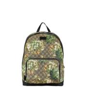 Pre-owned Canvas backpacks Gucci Vintage , Beige , Dames