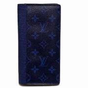 Pre-owned Canvas wallets Louis Vuitton Vintage , Blue , Heren