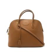 Pre-owned Leather handbags Hermès Vintage , Brown , Dames