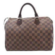 Pre-owned Leather handbags Louis Vuitton Vintage , Brown , Dames