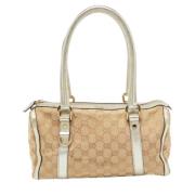 Pre-owned Leather gucci-bags Gucci Vintage , Beige , Dames