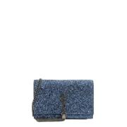 Pre-owned Fabric shoulder-bags Yves Saint Laurent Vintage , Blue , Dam...