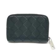 Pre-owned Leather wallets Bottega Veneta Vintage , Black , Dames