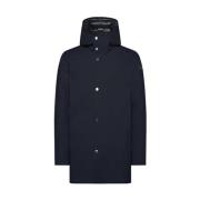 Donkerblauwe Dons Parka Jas RRD , Blue , Heren