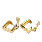 Pre-owned Metal earrings Dior Vintage , Yellow , Dames