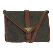 Pre-owned Canvas shoulder-bags Yves Saint Laurent Vintage , Green , Da...