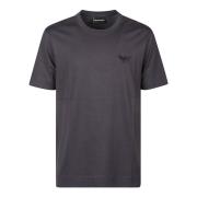 Geborduurd Logo T-shirt Emporio Armani , Gray , Heren