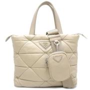 Pre-owned Canvas handbags Prada Vintage , Beige , Dames