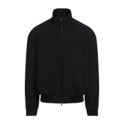 Zwarte High Neck Bomber Jas Fear Of God , Black , Heren