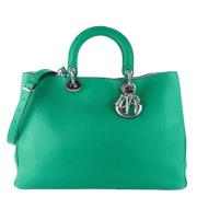 Pre-owned Leather dior-bags Dior Vintage , Green , Dames