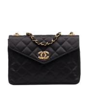 Pre-owned Canvas chanel-bags Chanel Vintage , Black , Dames