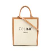 Pre-owned Canvas handbags Celine Vintage , White , Dames