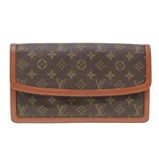 Pre-owned Canvas clutches Louis Vuitton Vintage , Brown , Dames