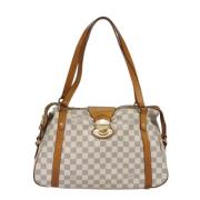 Pre-owned Canvas louis-vuitton-bags Louis Vuitton Vintage , White , Da...