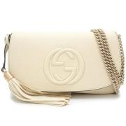 Pre-owned Leather gucci-bags Gucci Vintage , White , Dames