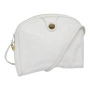 Pre-owned Leather dior-bags Dior Vintage , White , Dames