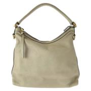 Pre-owned Leather gucci-bags Gucci Vintage , Beige , Dames