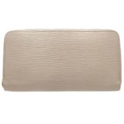 Pre-owned Leather wallets Louis Vuitton Vintage , Beige , Dames