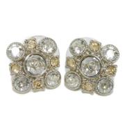 Pre-owned Metal earrings Chanel Vintage , Gray , Dames