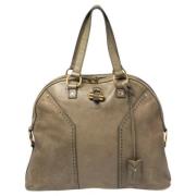 Pre-owned Leather shoulder-bags Yves Saint Laurent Vintage , Beige , D...