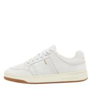 Pre-owned Leather sneakers Yves Saint Laurent Vintage , White , Heren