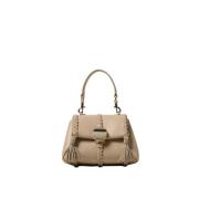 Stijlvolle Leren Tas voor Vrouwen Chloé , Beige , Dames