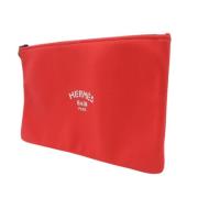 Pre-owned Plastic clutches Hermès Vintage , Red , Dames