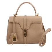 Pre-owned Leather handbags Celine Vintage , Beige , Dames