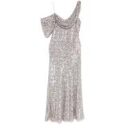 Paillet Luipaardprint Jurk Diane Von Furstenberg , Gray , Dames