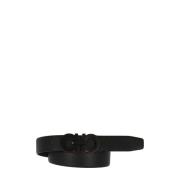 Zwart/Oranje Leren Riem Regular Fit Salvatore Ferragamo , Black , Here...