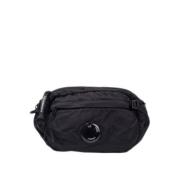 Zwarte Nylon Sacoche Tas C.p. Company , Black , Heren