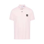 Stijlvolle Polo Shirt voor Mannen Stone Island , Pink , Heren