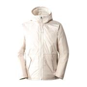 Beige Polyester Hoodie Jas 2022 The North Face , White , Heren