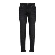 Donkergrijze Jeans met Stoere Details MOS Mosh , Gray , Dames