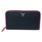 Pre-owned Canvas wallets Prada Vintage , Black , Dames