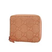 Pre-owned Canvas wallets Gucci Vintage , Orange , Dames