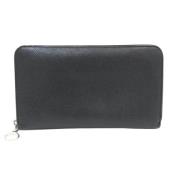 Pre-owned Leather wallets Bvlgari Vintage , Black , Dames