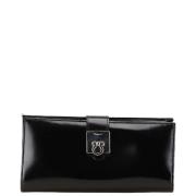 Pre-owned Leather wallets Salvatore Ferragamo Pre-owned , Black , Dame...