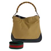 Pre-owned Canvas handbags Gucci Vintage , Beige , Dames